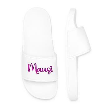 Mausi_herz - Men’s Pool Sliders - white - Front