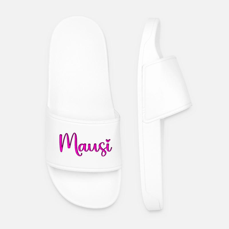 Mausi_herz - Männer Badelatschen - Weiß