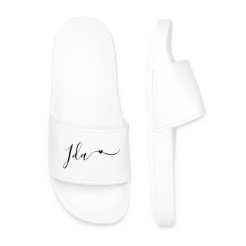 Ida Name First Name Decorative - Men’s Pool Sliders - white - Front