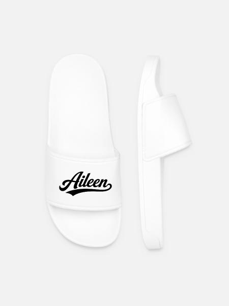 Aileen name first last family - Men’s Pool Sliders - white