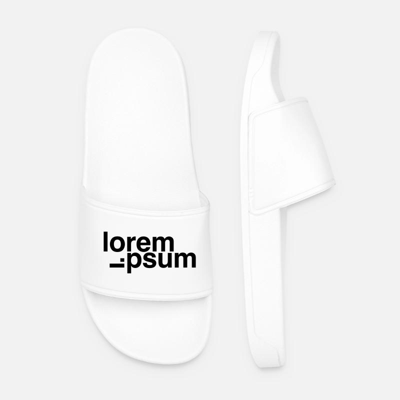 Loremipsum - Men’s Pool Sliders - white