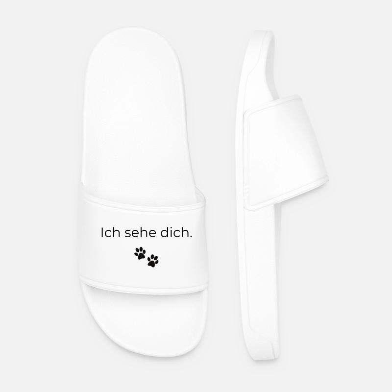 ich_sehe_dich - Männer Badelatschen - Weiß