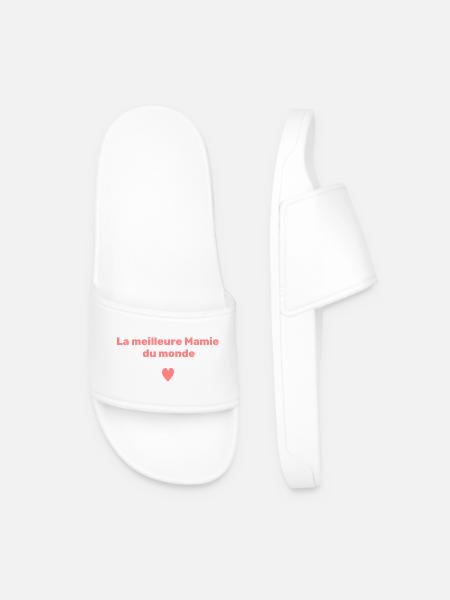 Meilleure Mamie Monde - Claquettes Homme - blanc