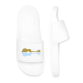 Guitar pastel - Men’s Pool Sliders - white - Front