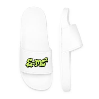 Einstein Formula Graffiti - Men’s Pool Sliders - white - Front