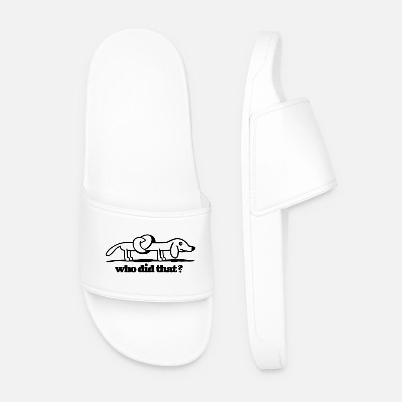 silly dog - Männer Badelatschen - Weiß