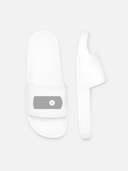 round - Men’s Pool Sliders - white