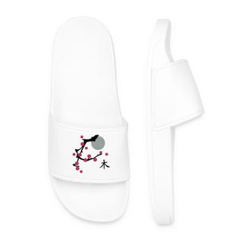 Kirsch Blüte-Cherry blossoms - Männer Badelatschen - Weiß - Vorne