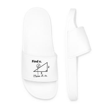 Find X. - Men’s Pool Sliders - white - Front