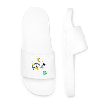 space - Men’s Pool Sliders - white - Front