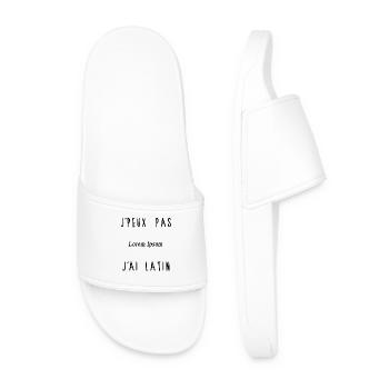 J'peux pas j'ai latin - Claquettes Homme - blanc - Devant