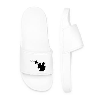 jazz music - Men’s Pool Sliders - white - Front