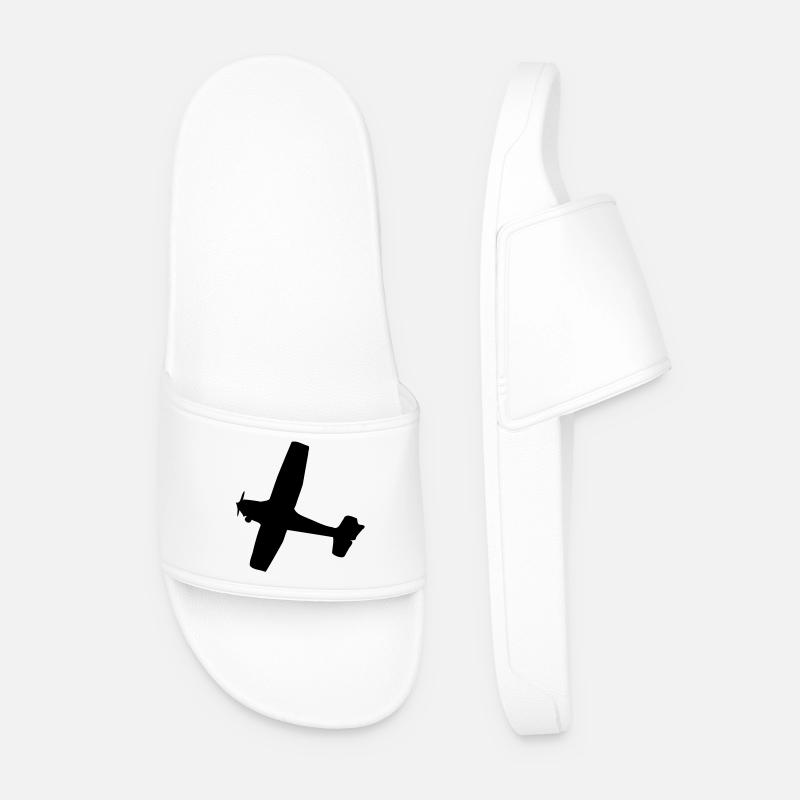 Flugzeug - Männer Badelatschen - Weiß
