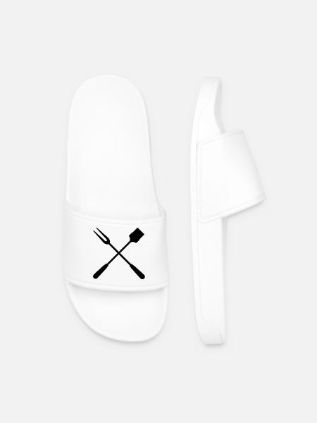barbecue - Men’s Pool Sliders - white