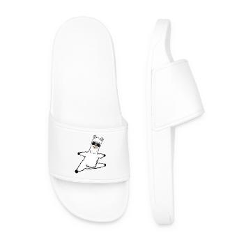 Lunettes de soleil en alpaga - Claquettes Homme - blanc - Devant