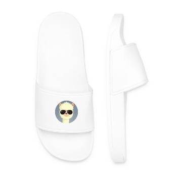 Lunettes de soleil en alpaga - Claquettes Homme - blanc - Devant
