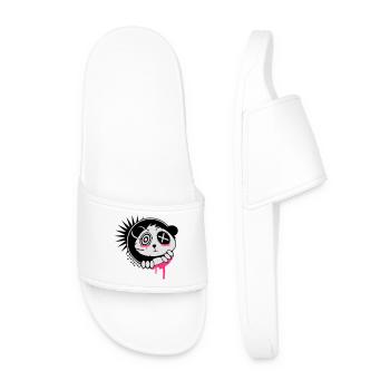 Ein Sticker mit Panda Bär Kopf - Männer Badelatschen - Weiß - Vorne