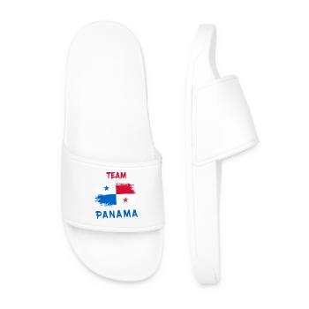 Team Panama / Flag - Men’s Pool Sliders - white - Front