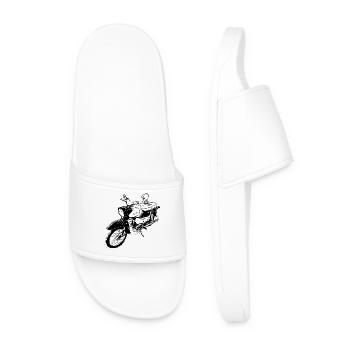 | étoiles | rda Cyclomoteur | Camion | Technologie - Claquettes Homme - blanc - Devant