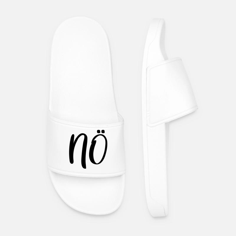 Nö Nein - Männer Badelatschen - Weiß