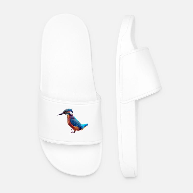 Eisvogel - Männer Badelatschen - Weiß