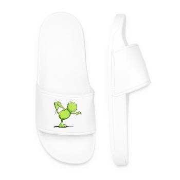 Yoga grenouille I motif animal pour les amis du yoga - Claquettes Homme - blanc - Devant