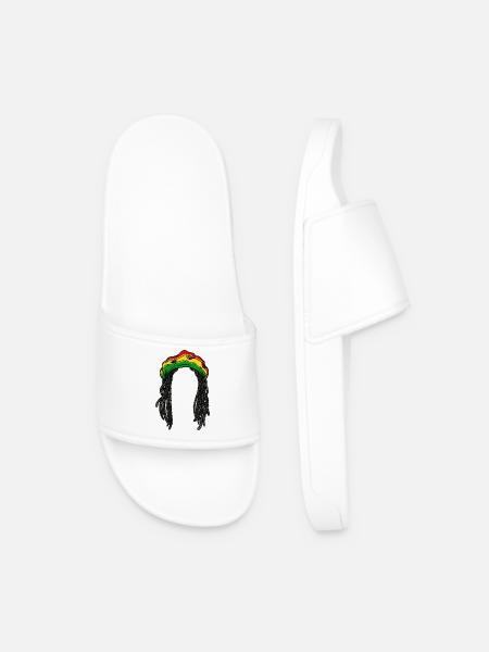 Rasta Rastafarian Reggae Jamaica Chilling Hair Jah - Badtofflor herr - vit