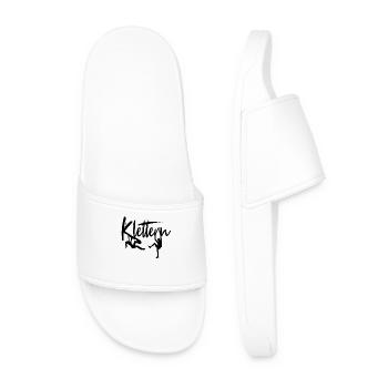 Klettern Kletterer Kletterin Klettergeschenk - Männer Badelatschen - Weiß - Vorne