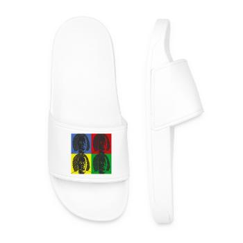 Johann Sebastian Bach dans le style Warhol - Claquettes Homme - blanc - Devant