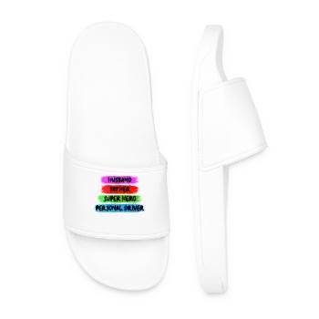 Fête des pères Fête des hommes Fête des hommes Meilleur papa papa Père - Claquettes Homme - blanc - Devant