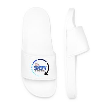Baby pregnant birth pregnancy baby bump - Men’s Pool Sliders - white - Front
