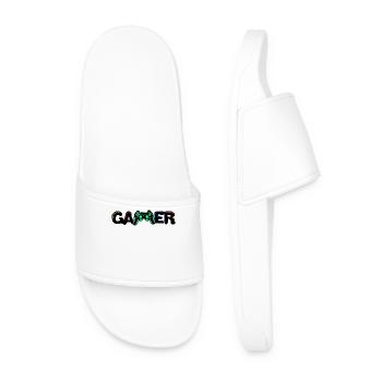 Gamer Games Gamecker Contrôleur de console de jeu joueur - Claquettes Homme - blanc - Devant