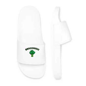 Drôles de phrases Vegan santé - Claquettes Homme - blanc - Devant