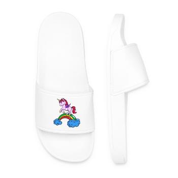 Animal unicorn - Men’s Pool Sliders - white - Front