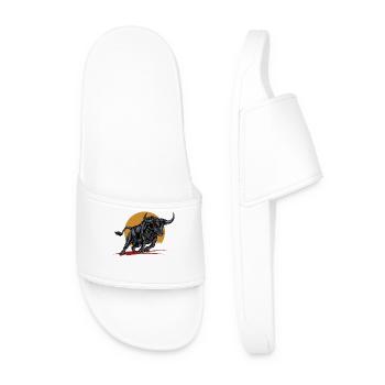Wilderness Animal - Men’s Pool Sliders - white - Front