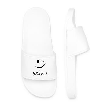Smile - Men’s Pool Sliders - white - Front