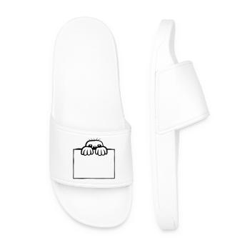 Conception de taupe de bouclier - Claquettes Homme - blanc - Devant
