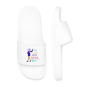 Oma Fun Stuff - lustige Geschenke für Oma - Männer Badelatschen - Weiß - Vorne