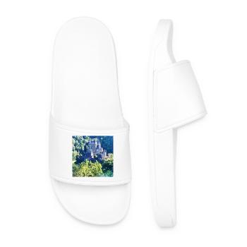 Château forestier à la campagne - Claquettes Homme - blanc - Devant