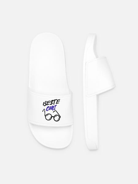 Oma Großmutter Beste Omi Brille Statement - Männer Badelatschen - Weiß