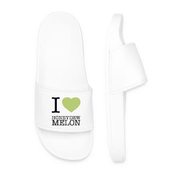 I LOVE HONEYDEW MELON Honigmelone - Men’s Pool Sliders - white - Front