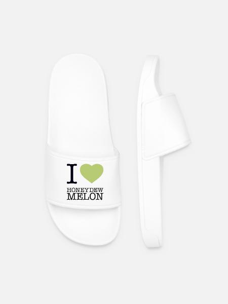 I LOVE HONEYDEW MELON Honigmelone - Men’s Pool Sliders - white