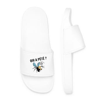 Qui a pété ? - Claquettes Homme - blanc - Devant