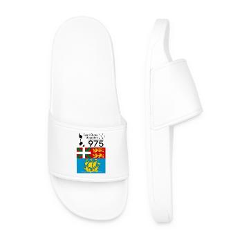 Saint-Pierre and miquelon - Men’s Pool Sliders - white - Front