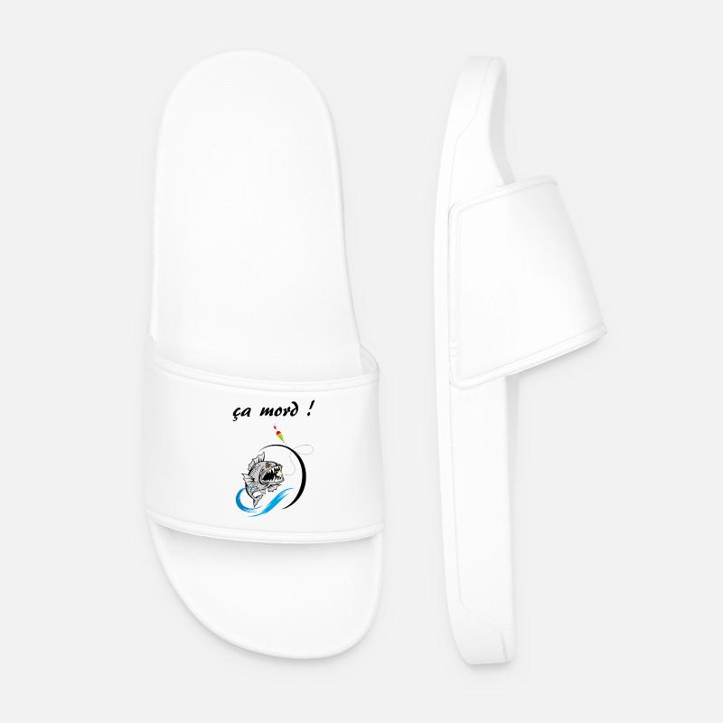 es beißt - Männer Badelatschen - Weiß
