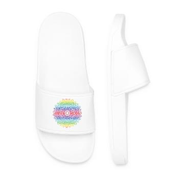 Mandala - Men’s Pool Sliders - white - Front