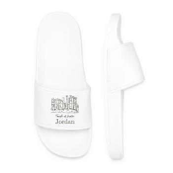 Jordan, Jerash, Temple of Jupiter - Men’s Pool Sliders - white - Front
