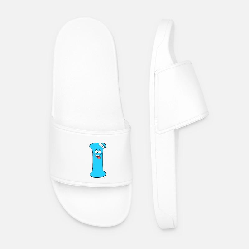 I - Männer Badelatschen - Weiß