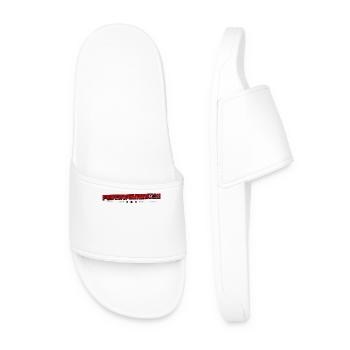 Firefighter Saying Fire brigade Professional fire brigade - Men’s Pool Sliders - white - Front