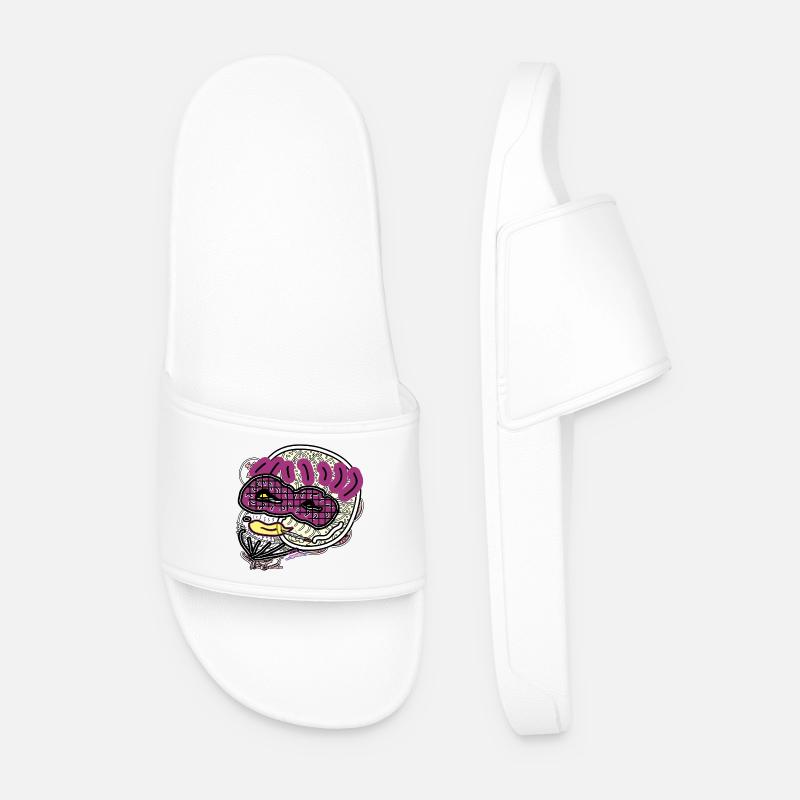 Comic man - Men’s Pool Sliders - white